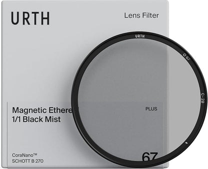 Urth 62mm Magnetic Ethereal Black Mist ¹⁄₁ Diffusion Lens Filter (Plus) — Cinematic Effect, 20-Layer Nano-Coated Light Dispersing Particles
