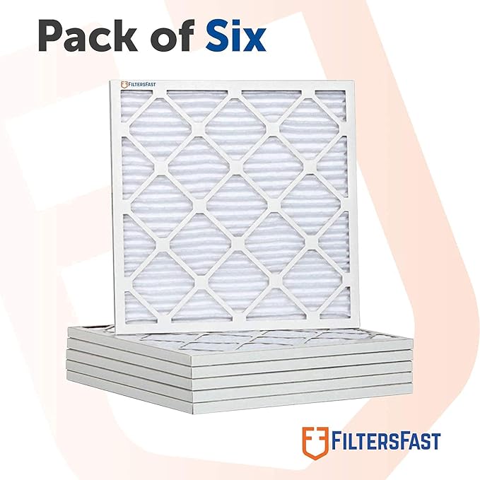 Filters Fast 15x20x1 Air Filter MERV 8, 1" AC Furnace Air Filters, Made in the USA, Actual Size: 14.75"x19.75”x0.75”, 6 Pack