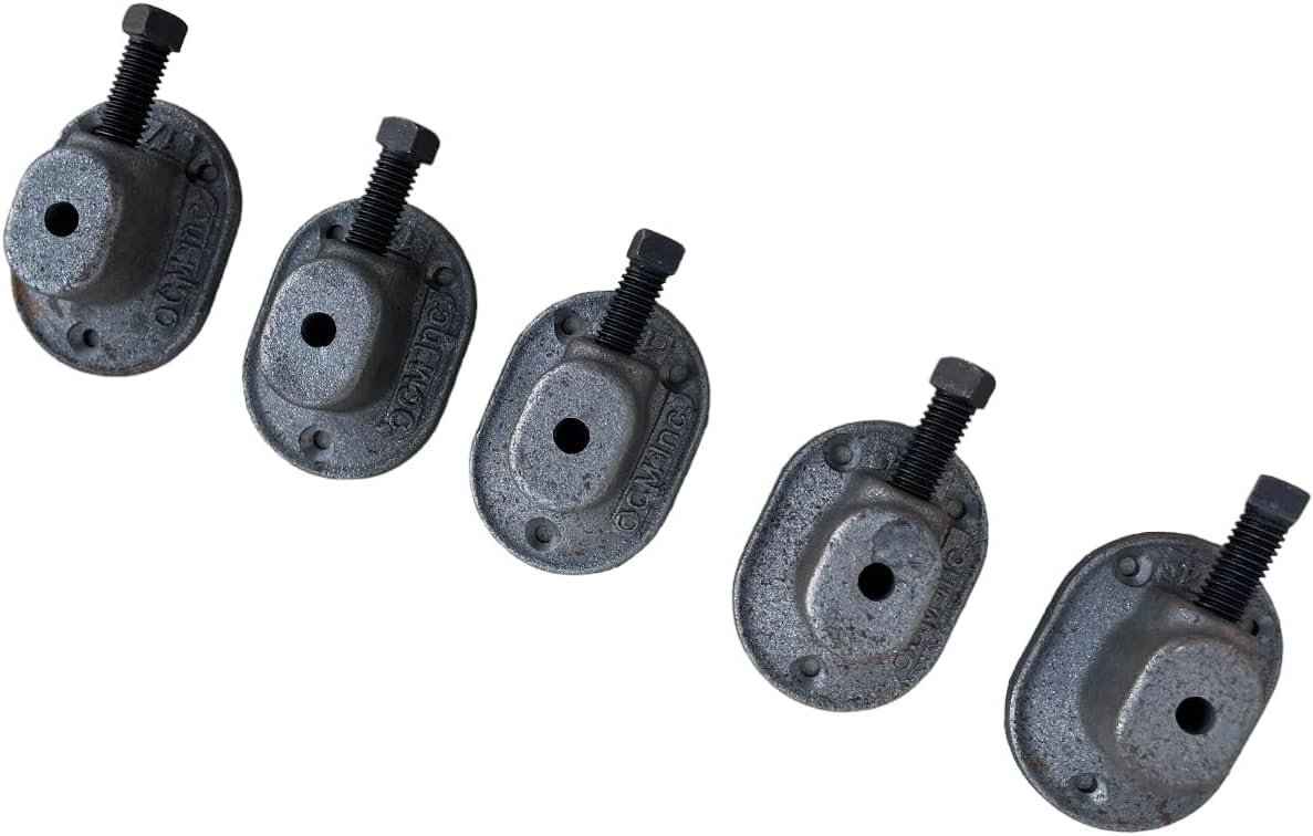 Sandbaggy Heavy Duty 1/4" Pencil Rod Clamp - Reusable Concrete Formwork Clamps - Cast Malleable Iron - Construction Grade Strength & Safety (Heavy Duty, 10, Count)