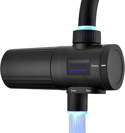HOMELODY 3.0 Water Filter for Sink Faucet - Upgraded LED Display 3000-4000L Faucet Mount Tap Water Filter Reduces Lead Chlorine Heavy Metals, Fits Most Standard US Faucets