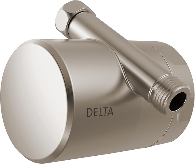 Delta Faucet Clarifi Standard Shower Filter Attachment with Filter, Shower Water Filter, Shower Head Filter, Stainless 7SF100-SS