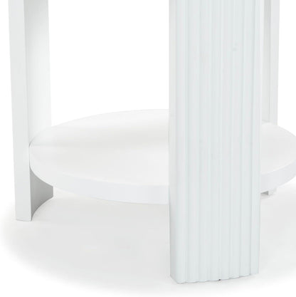 SAFAVIEH Couture Collection Liabella White Round Accent Table