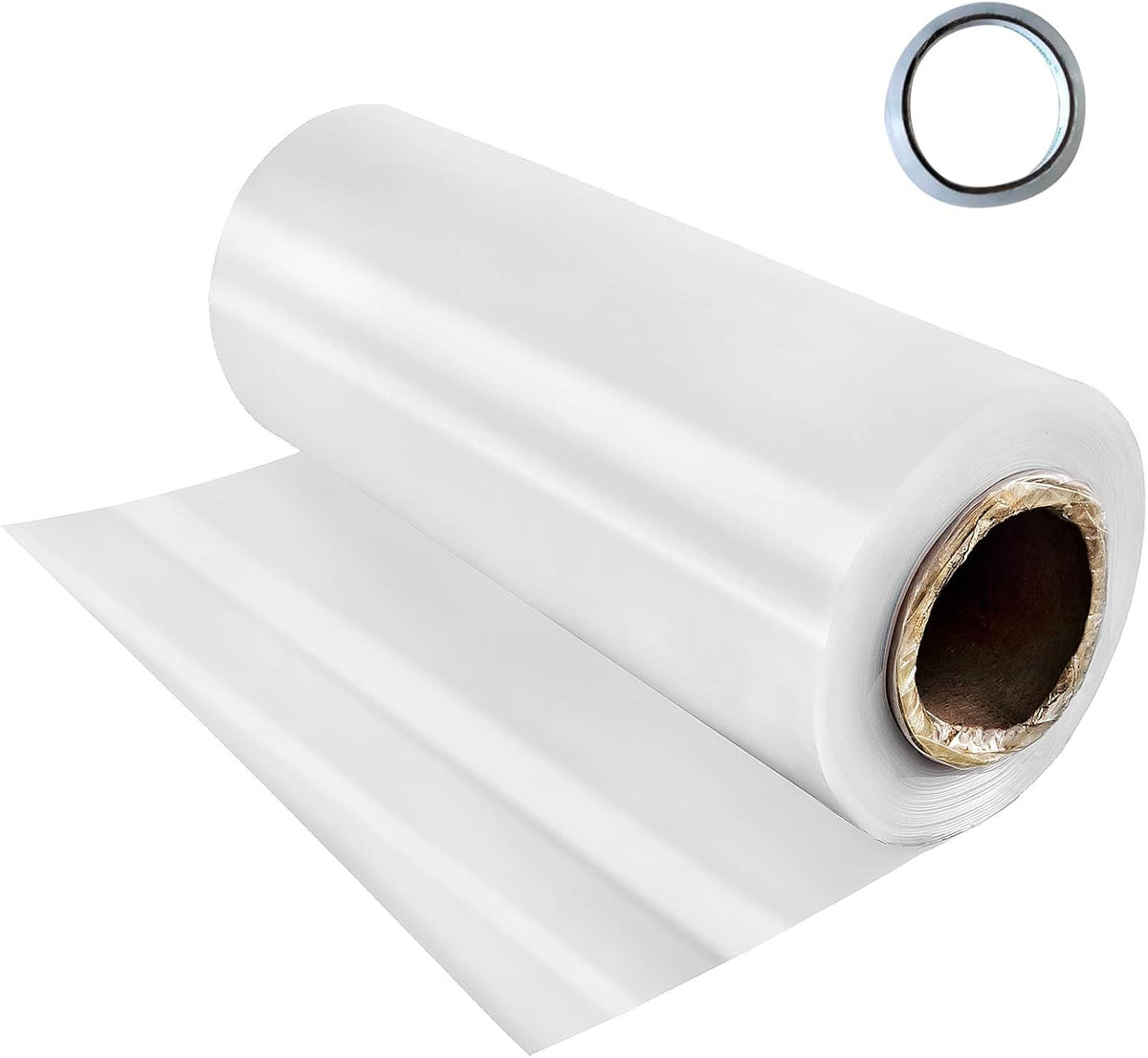 VEVOR Greenhouse Plastic Sheeting 32 x 25 ft, 6 Mil Thickness UV Resistant Clear Polyethylene Film, Hoop Green House Cover for Farms, Agriculture, Garden