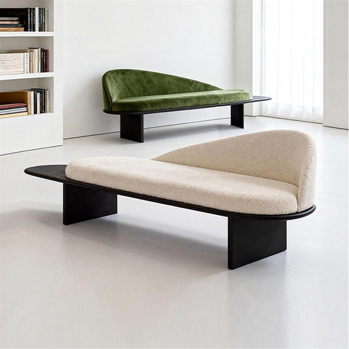 Modern Wooden Bed-end Bench in Hotel Bedroom Showroom Dressing Room Shoe-Changing with Backrest Entryway(XL)