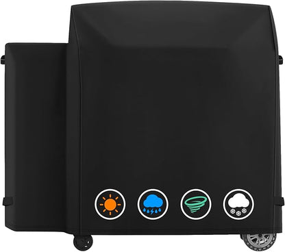 Heavy Duty 600D Polyester Cover Compatible with Pit Boss Competition Series 1600 PB1600CS , Titan Wood Pellet Grill, Pro Series 1600 Elite Grill,Navigator 1600 Wood Pellet Grill without Smoke Stack
