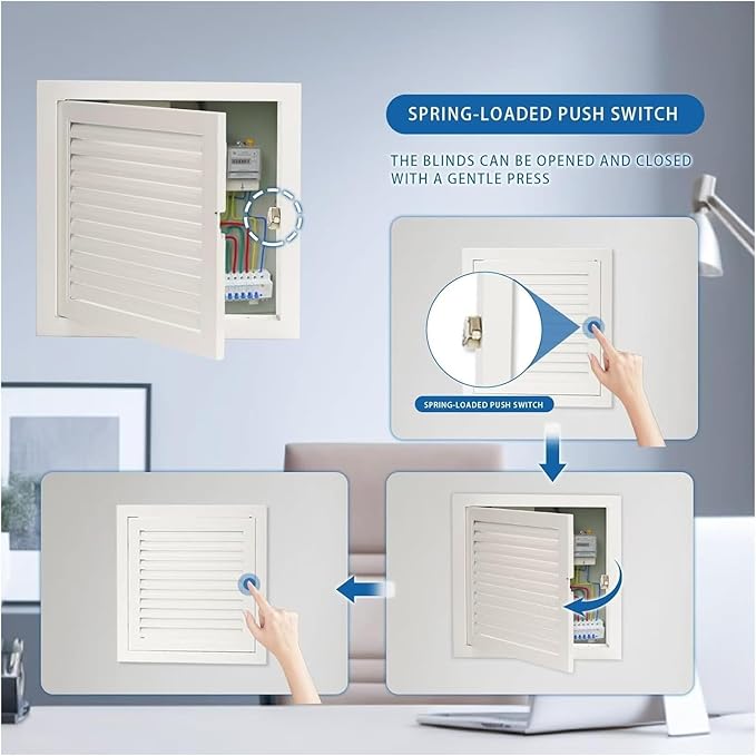 Decorative Return Air Grille Cover, Wall/Ceiling Vent Cover with Adjustable Design, Durables & Easy-to-Install for Home & Office, Cold Air Return Vent Cover(12x14in (30x36cm))