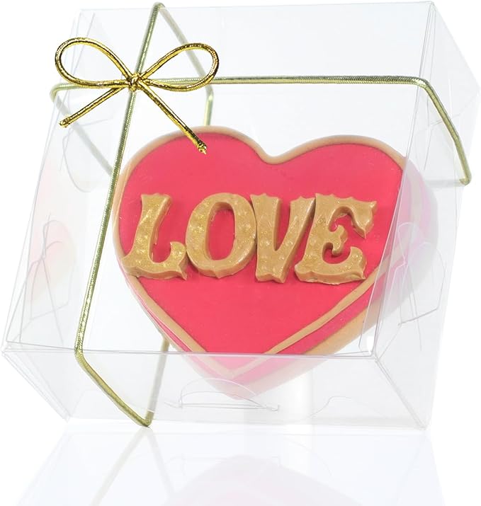 RomanticBaking 3¼"x3¼x1½50PCS Full Clear Cookie Boxes Soap Boxes Chocolate Truffle Boxes,Donut Boxes Macaron Boxes Mini Bakery Boxes Brownie Box Chocolate Covered Strawberry Boxes