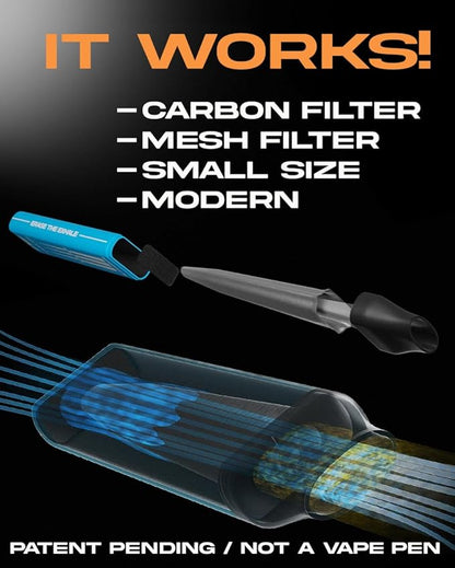 VapeVac (Registered AMZ Brand) – Pocket-Sized Personal Air Filter for Discreet Output Reduction | Minimizes Odor, Keeps Air Fresh | Not an Emission Device – 500+ Uses (Teal)