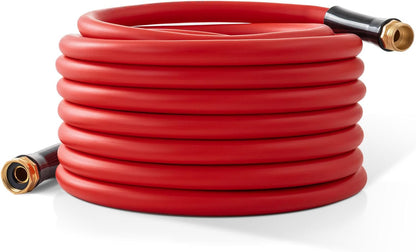 Garden Hose 25 ft x 5/8” Hot/Cold Water Hose,-50°F to 190°F,Burst 600Psi Flexible & Lightweight Upgraded Rubber Hoses,3/4” Solid Fittings for All-weather Outdoor Lawn & Garden