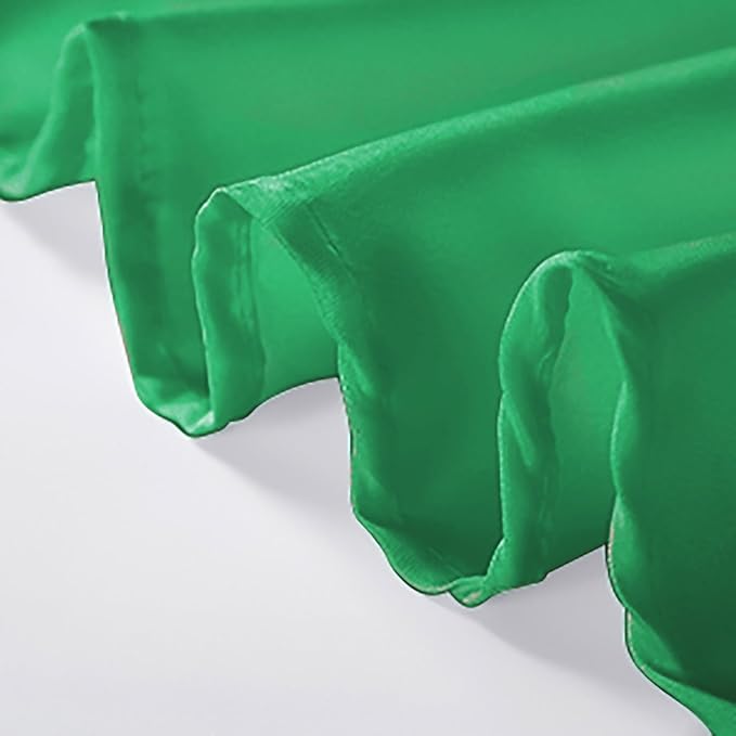 120 inch Round Tablecloth Washable Polyester Table Cloth Decorative Table Cover for Wedding Party Dining Banquet（120 inch,Emerald）
