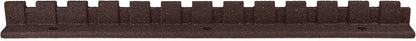 Playsafer L-Shaped Flexible Rubber Castle Edger for Lawns Landscaping and Playgrounds | Easy No Dig Installation (1 Pack, Brown)