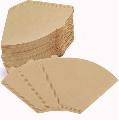 Coffee Filter #4,Cone Coffee Filter 8-12 Cups, Disposable Coffee Filters Paper for Smooth and Clean Taste, Pour Over and Coffee Maker (Natural Unbleached, #4 U-shaped 100 Count)