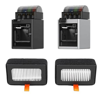 Yunseity 3D Printer Air Filter, High Efficiency Particulate Air 13 and Activated Carbon Layers, Captures 99.95% Nanoparticles HCHO VOCs Odors, with Dual Filtration, for Lab X1 P1S