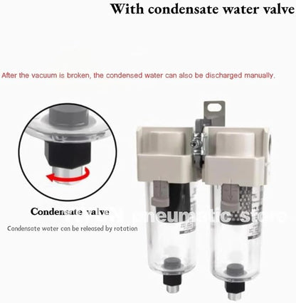 AMJ3000-03B/-03B-C,AMJ4000-04B/-04B-C,AMJ3000/4000 filter element type, water droplet separator for vacuum,AMJ series(AMJ3000-03B-C)