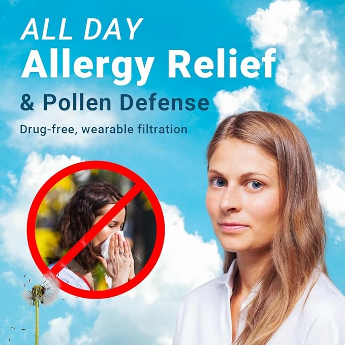 O2 Nose Filters with 3M Filtration - Nasal Screens for Allergies, Dust & Smoke - Drug-Free & Latex-Free Nose Filters - Invisible Allergy Protection (X-Small x 20)