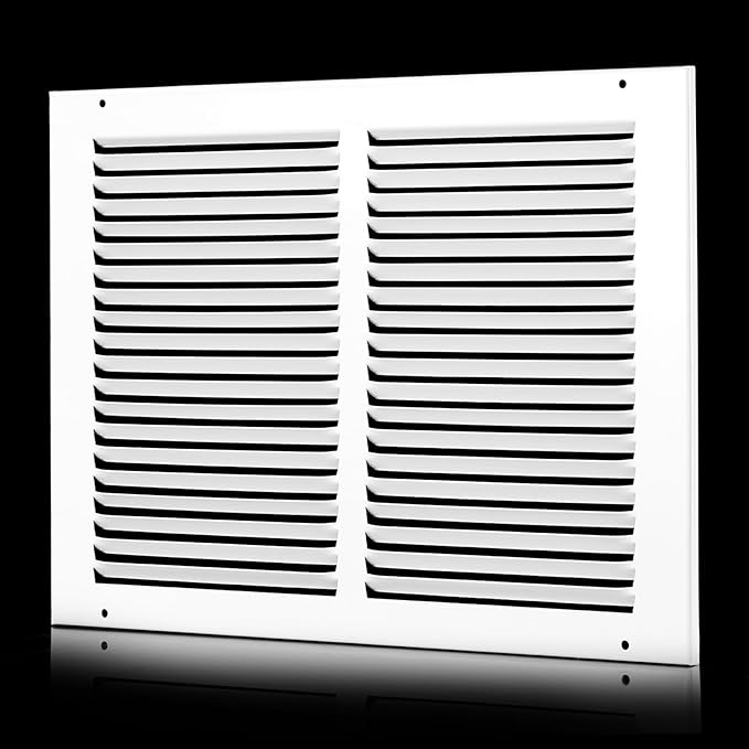 12x6 Vent Cover(Duct Opening Size),Air Return Vent Cover,Flat Vent Cover,Rejillas De Aire Acondicionado para Casa,Return Air Grilles,Outer Dimensions:13.75"W x 7.75"H(12"W x 6"H, Duct Opening)