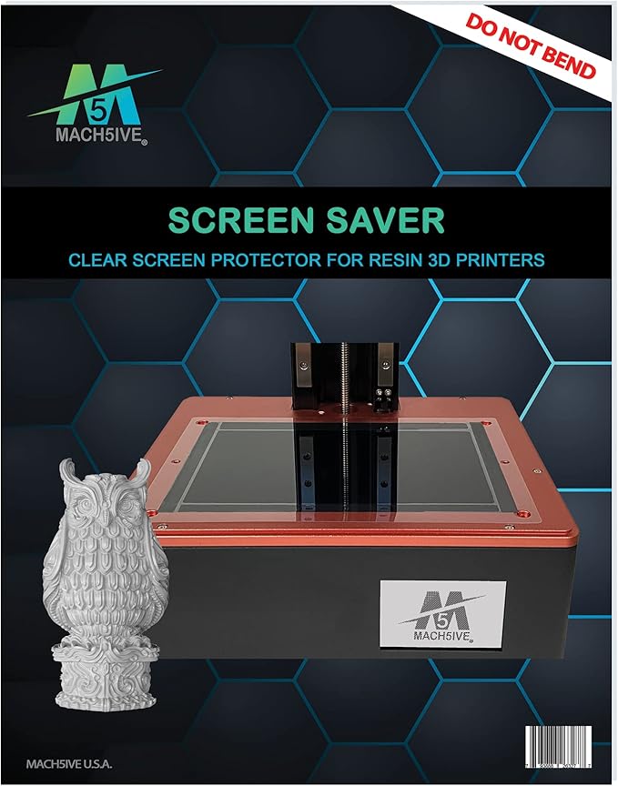 Screen Saver for Sonic Mighty 8K Resin 3D Printer (3-Pack)