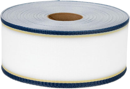 Lawn Chair USA Replacement Lawn Chair Webbing - Webbing for Lawn Chairs, Beach and Camping. UV-Resistant Webbing Strap Made with Durable Polypropylene (3" x 550', St. Augustine White)