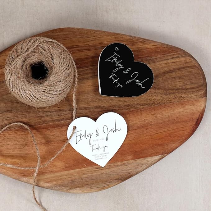Custom Gift Tags, Personalized Heart Tags with Your Business Logo Heart Shaped Small Card Party Decoration Paper Gift Tags for Birthday Wedding Christmas