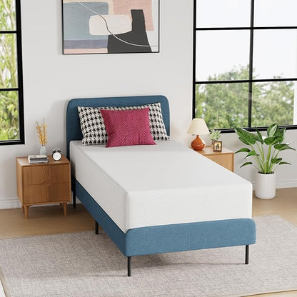 FDW 12 inch Gel Memory Foam Mattress Medium Firm Mattresses for Cool Sleep Relieving Pressure Relief CertiPUR-US Certified Mattress in a Box,Twin XL