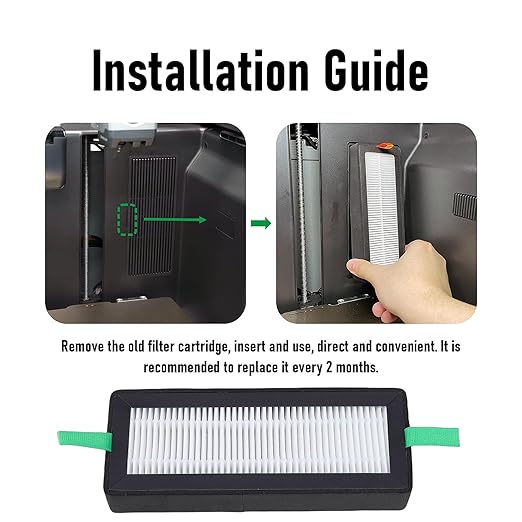 Hyuduo 2PCS Air Filter Cartridges for Lab Series 3D Printer 13 Activated Carbon Replacement Filters with 1 Brush Captures Nano Particles HCHO VOC Odor