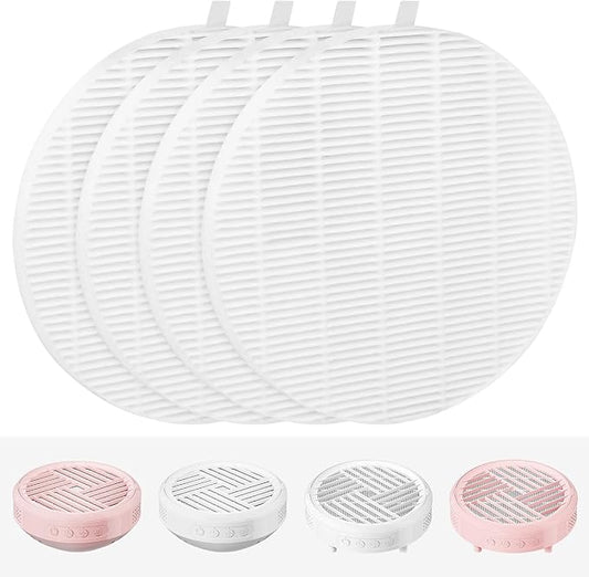 4 Pack Replacement Filters Compatible with MelodySusie HPro/SProR Nail Dust Collector, Home or Nail Salons Use Reusable Refill Filters for Nail Dust Vacuum Machine