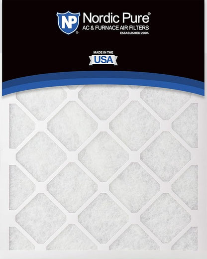 Nordic Pure 18x24x1 (Actual Size: 17 1/2 x 23 1/2 x 3/4) Poly Green MERV 6 AC Furnace Air Filters – Reduces Dust, Pollen, Pet Dander & Allergens – 24-Pack