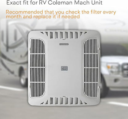 RV Premium Charcoal Activated Carbon Fiber Air Conditioner Filter - Air Duct AC Carbon Filter Replacement for RV AC Vent (4 Pack, 4" x 16")