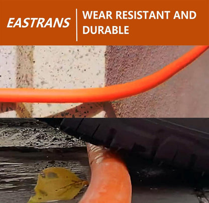 EASTRANS Short Garden Hose 15 ft x 5/8", Heavy Duty Orange Water Hose with 3/4" Solid Brass Connector, Flexible, Lightweight, Durable