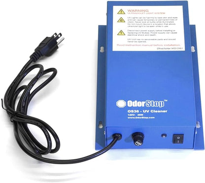 OdorStop OS3612 UV Air Purifier with 12-in Bulbs