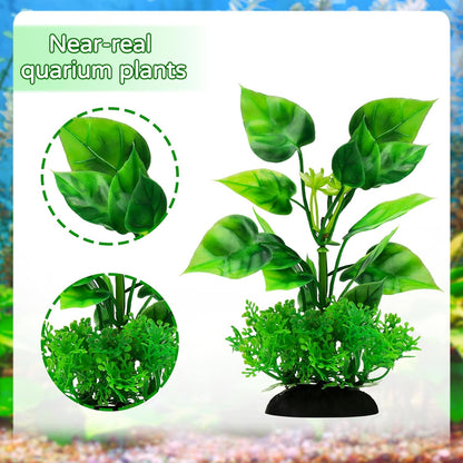 Aquarium Decorations Plants, 20pcs Aquarium Decor Plants, Colorful Fish Tank Accessories, Fish Tank Plants Plastic Decoration for Aquariums