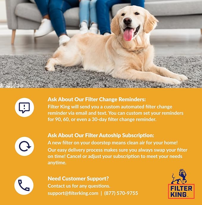 Filter King Air Filters 11.75x11.75x1 | 12 Pack | MERV 13 HVAC Pleated AC Furnace Filters | Air Purifier | Replacement Filters for Clean, Healthy & Fresh Environment | MADE IN USA