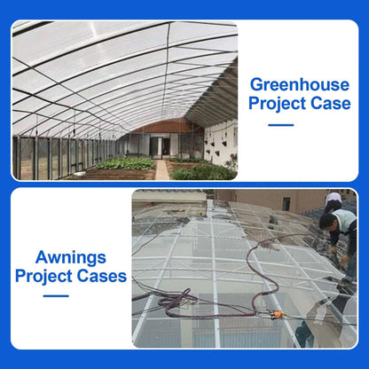 Greenhouse Panels Daylighting Roof Panels Transparent Greenhouse Panel Easy to Bend and Cut for Outdoor Gardens Greenhouses.(Transparent,3.3x29.5ft)
