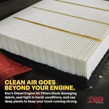 Doc's Diesel Engine Air Filter DPA5378 | Compatible with Dodge RAM 2500, 3500 5.9L Cummins 1994-2002 | Replaces 46272