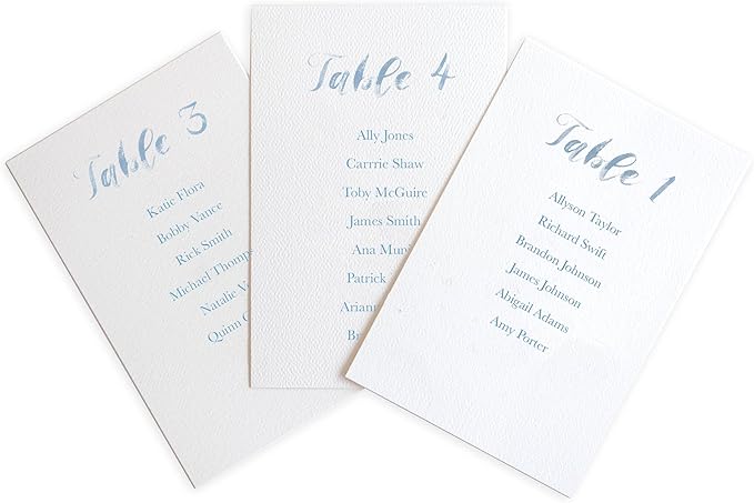 Custom Seating Chart for Wedding Reception Display, Printed Chart Board, Dusty Blue Wedding Card Watercolor, Rustic Decorations for Reception, Reserved Seating Signs