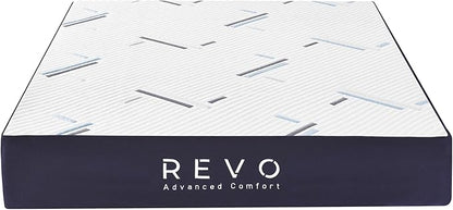 REVO Sleep Gel Memory Foam Mattress, 10-Inch California King – Cooling Gel Foam Mattress with Supportive Pressure Relief and Breathable Comfort – Deep, Restorative Sleep