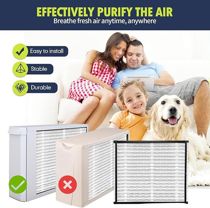 IYOUYA 3 Pack 213 Replacement Filter Compatible with AprilAire Whole House Air Purifiers 1210,1620,2210,2216,3210,4200,20x25x4, MERV-13 Furnace Filter