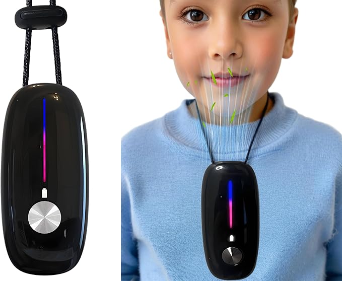 Portable Air Purifier– Wearable Personal Ionizer for Cleaner Air Necklace, Compact & Rechargeable, Ideal for Travel, Office, and Outdoor Use – 120 million Ions