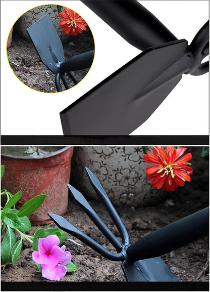 Hoe and Cultivator, Hoe Garden Tool, Hand Hoe Cultivator Garden Tool, Thickened Manganese Steel, Garden Hoe for Weeding, Planting, Loosening Soil, Digging