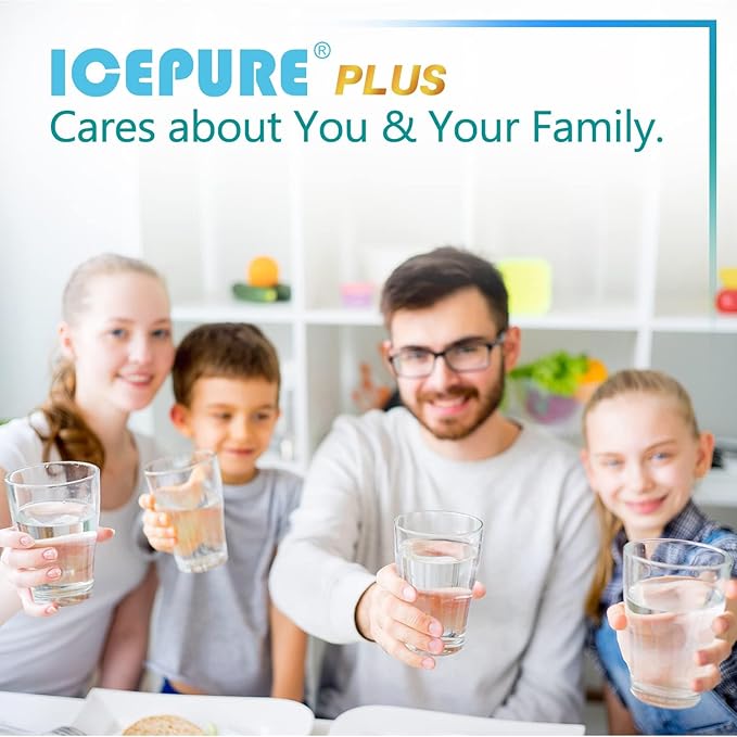 ICEPURE PLUS NSF53 DA97-17376B Replacement for HAF-QIN/EXP, HAF-QIN, DA97-08006C, RF23M8070SG, RF23M8070SR, RF23M8090SG, RF23M8090SR, AQF-DA97-17376B Refrigerator Water Filter, 1PACK