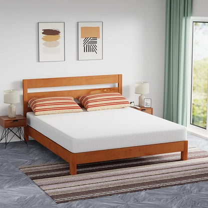 FDW 8 inch Gel Memory Foam Mattress for Cool Sleep & Pressure Relief/Medium Firm Mattresses/CertiPUR-US Certified/Bed-in-a-Box/Pressure Relieving,California King