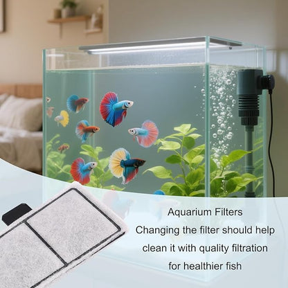20pcs Filter Cartridges Compatible with Top Fin EF-S & BF5 BETTAFLO, 9.5x5.5cm/3.74x2.17in Fish Tank Filter Cartridge Replacement for Aquarium Water Filtration