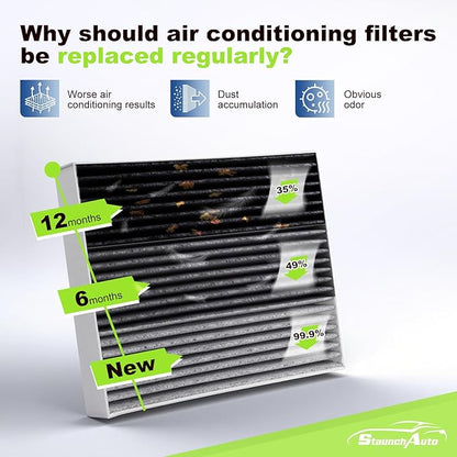Engine & Cabin Air Filter Set for 2021-2026 Santa Fe Hybrid 1.6L, 2020-2026 Sonata Hybrid 2.0L, 2022-2026 Tucson Hybrid 1.6L Air filter Replacement 97133L1000 28113L5100 Automotive Accessories