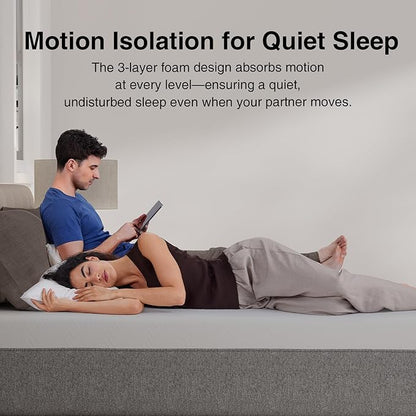 Novilla Mattress King Size 14 Inch, Gel Memory Foam Mattress King in a Box with Comfort Foam for Contour Support & Motion Isolation & Edge Support, CertiPUR-US Certified