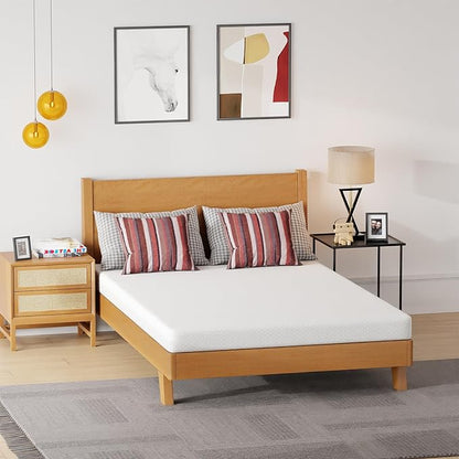 FDW 5 Inch Gel Memory Foam Mattress Medium-Firm Mattress for Pressure Relief & Cooler Sleep Mattress for Kid Adults CertiPUR-US Certified Mattress in a Box, Full
