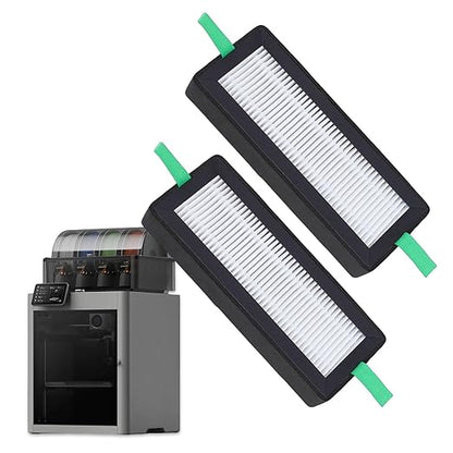 FTVOGUE 2 Pcs 3D Printer Air Filter Replacement, High Efficiency Particulate Air 13 and Activated Carbon Combo Filter with Dual Filtration System for Lab Series