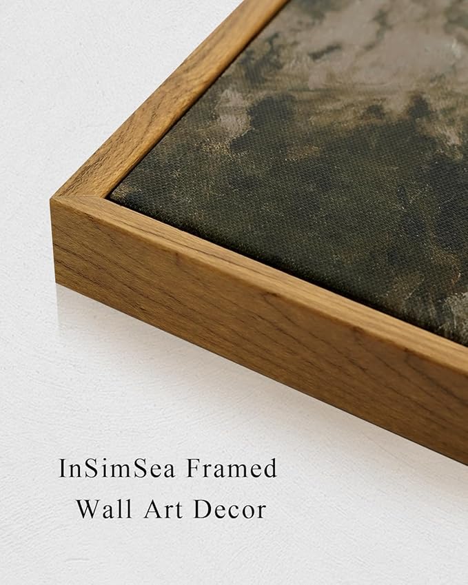 InSimSea Vintage Flower Canvas Wall Art Framed Wall Decorations, Mid Century Modern Wall Decor, Botanical Wall Art for Farmhouse Kitchen Office Bathroom Decor 16X24 Inch, Blumenstillleben