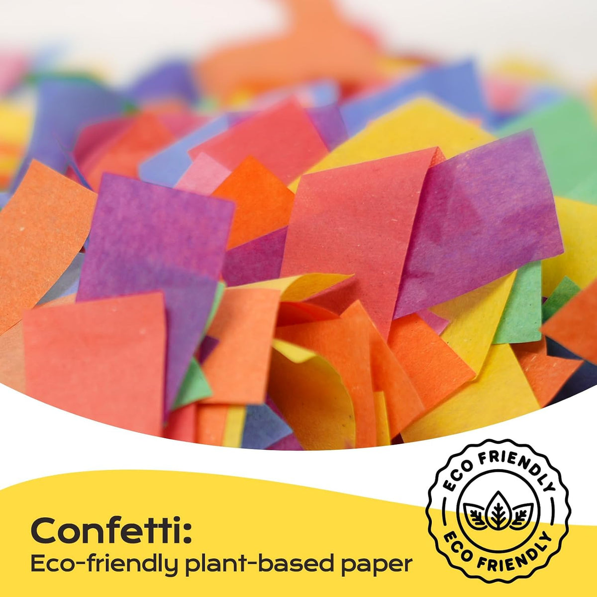 12in Confetti Cannons 6pk,LUMAFIZZ Multicolo Eco-Friendly Confetti Poppers | for Party，Birthday，Christmas Eve，Wedding，New Year Celebration