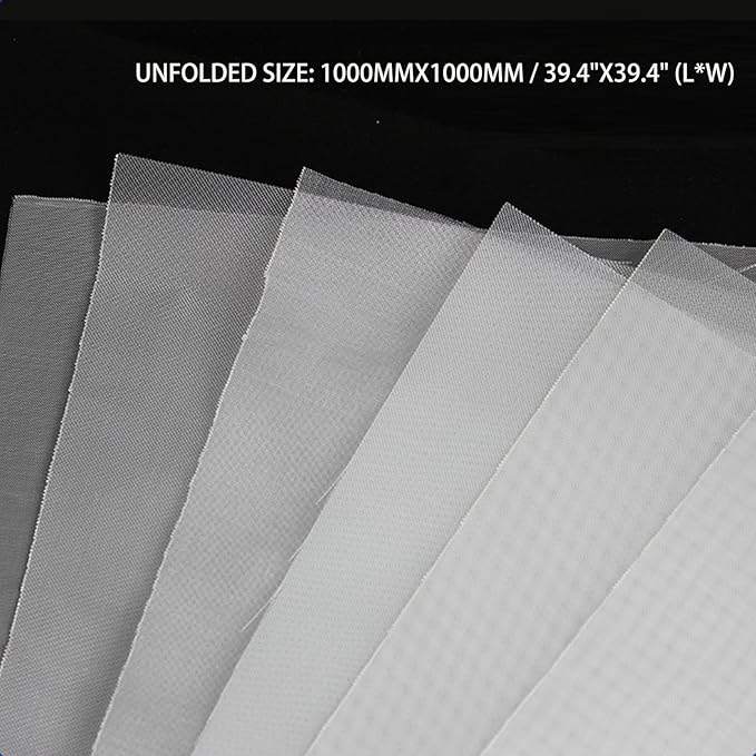 300 Mesh Nylon Filter (39" x39 ") –50 Micro Fine Mesh for Paint, Home Brewing & Dust Filtration