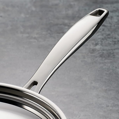 Tramontina Signature Tri-Ply Clad Stainless Steel 4-Quart Sauce Pan with Lid, Induction-Ready, Dishwasher-Safe, NSF-Certified, Made in Brazil